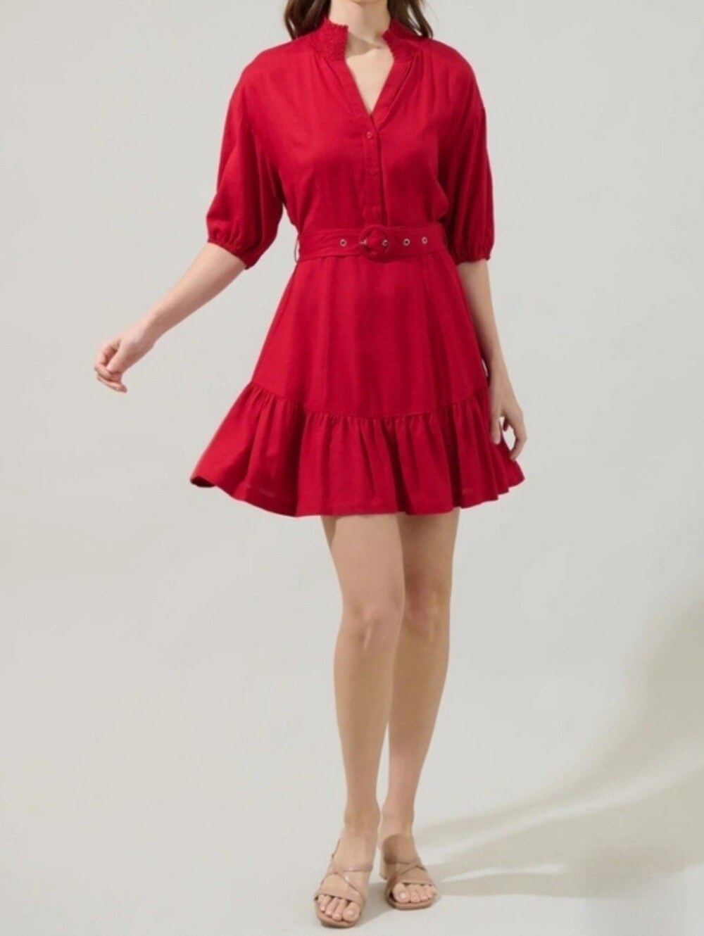 Sugarlips Sheila Button Up Mini Dress